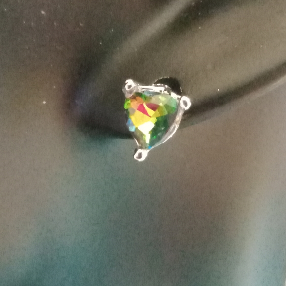 White Gold Plated Necklace ( Fire) - Picture 2 of 3